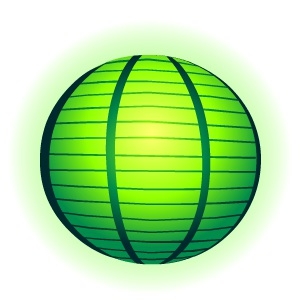 Dark Green Sphere Lantern